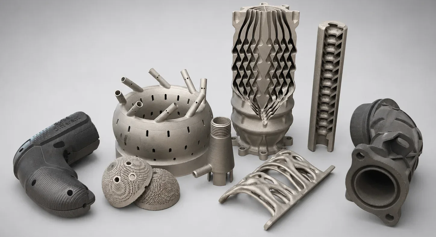 Металлическая деталь со сложной внутренней геометрией, напечатанная в i3D GROUP